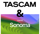 Compatibilidade dos productos Tascam com MacOS Sonoma