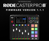 versão 1.1.1 do firmware do RØDECaster Pro II