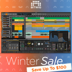 Aproveita a promoção de Inverno da Bitwig