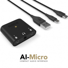 RØDE AI-Micro, Interf. Audio USB Ultra-compacto de 2 canais