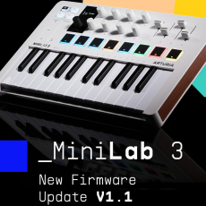 Novo Firmware V1.1  para Arturia MiniLab 3 actualização gratuita!