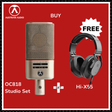 Austrian Audio Promo: Hi-X55 grátis com cada OC818 Studio 