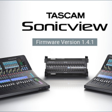 TASCAM actualiza as SONICVIEW16 & 24 com o firmware 1.4.1