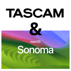 Compatibilidade dos productos Tascam com MacOS Sonoma