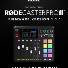 versão 1.1.1 do firmware do RØDECaster Pro II